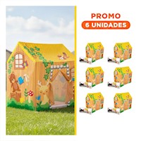 Pack6 Hogar Infantil de Juegos y Diversion para Ninos 102 x 76 x 114cm