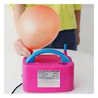 Inflador Portatil Fucsia y Compacto para Decoracion y Juegos Y+Ligas Regalo