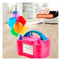 Pack6 Compresor Portatil Fucsia y Compacto para Juegos y Decoracion Y+Regalo Sticker