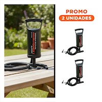 Pack2 Inflador de Mano Comodo 12 Pulgadas para Piscina y Camping con Uso Versatil