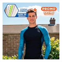 Pack2 Camiseta Funcional de Nailon para Hombre con Uso Diario Y+Papel Regalo