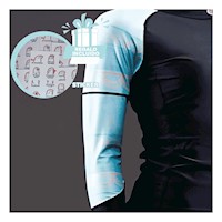 Prenda Elastico Nailon Mujer Celeste Negro para Estilo Casual y Confort Y+Regalo Sticker