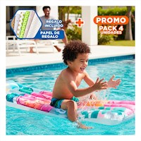 Pack4 Articulo Inflable Blanco Tortuga para Hogar Decoracion Verano Acuatico Y+Papel Regalo