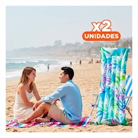 Pack2 Articulo Inflable Celeste para Hogar y Descanso Acuatico Fresco Y+Regalo Sticker