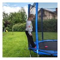 Trampolin Infantil 182x223CM con Malla para Juegos en Casa de Alta Resistencia