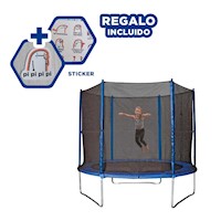 Trampolin Infantil 182x223CM para Fomentar el Deporte en los Hijos Y+Regalo Sticker