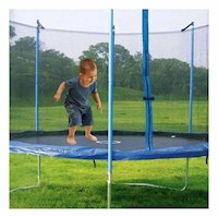 Trampolin Infantil 244X220CM con Malla para Juegos en Casa de Alta Resistencia