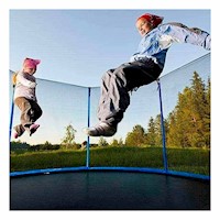 Trampolin Infantil 305X253CM de Base Estable para Saltos muy Seguros Y+Ligas Regalo
