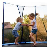 Trampolin Infantil 366X265CM de Base Estable para Saltos muy Seguros Y+Ligas Regalo