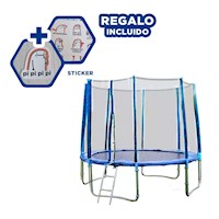 Trampolin Infantil 366X265CM para Fomentar el Deporte en los Hijos Y+Regalo Sticker
