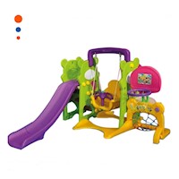 Centro Multijuegos de Material Resistente para una Larga Vida de Recreo Infantil Y+Papel Regalo