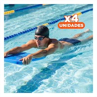 Pack4 Articulo de Natacion Plano Azul Gravital para Piscina y Uso Deportivo