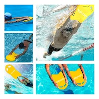 Tabla Acuatica de Natacion Gravital ST 23 con Cintura Resistente Amarillo Casa Y+Post It