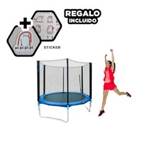 Area de Brinco Infantil para Hogar con Red Protectora y Uso Diario Y+Regalo Sticker