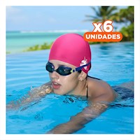 Pack6 Gorro con Diseno Unicornio para Actividades en Agua Y+Regalo Sticker