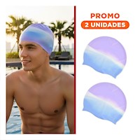 Pack2 Casquete Natacion Unisex comodo para Actividades en Piscina