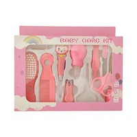 Equipo Completo de Cuidado para Bebe 10 Piezas Rosado con Organizador Y+Papel Regalo