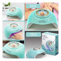 Equipo Led Sun S8 Pro 2 en 1 Verde Agua para Secado Rapido de Uñas Oso Y+Post It