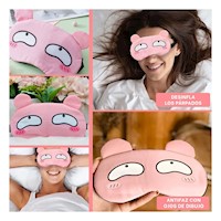 Mascara Ajustable con Gel para Ojos y Relajacion Rosado Y+Post It