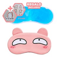 Compresa Reutilizable con Gel Ajustable para Ojos Rosado Y+Regalo Sticker