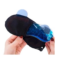 Venda Reutilizable con Gel para Relajacion y Descanso Celeste