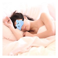 Antifaz Ajustable con Gel para Descanso Diario en Casa Celeste Y+Ligas Regalo