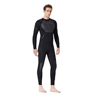 Traje de Neopreno Hombre Negro 3,3 mm para Surf con Pecho y Brazo Talla L