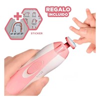 Cortador Infantil de Uña para Bebe Rosado Practico Y+Regalo Sticker