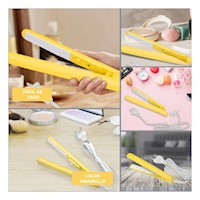 Alisadora Electrica de Cabello Mini Amarillo Portatil Y+Post It