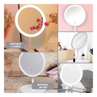 Visor de Mesa LED Tactil Circular Blanco con Sensor Tactil Y+Post It