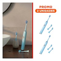 Pack2 Dispositivo Moderno Electrico Celeste con 2 Cabezales