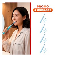 Pack4 Dispositivo Potente Electrico Celeste con 2 Cabezales Y+Regalo Sticker