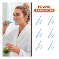 Pack6 Aparato Potente Electrico Celeste con 2 Cabezales