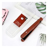 Portatil Planchita Guinda Para Cabello Con Acabado Profesional en Minutos Y+Ligas Regalo