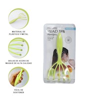 Masajeador Relajante de Cabeza 4 Garras Verde Claro Y+Ligas Regalo