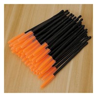 Aplicador Naranja de Silicona para Pestaña y Ceja 12 pzs