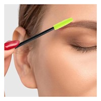 Aplicador Verde Limon de Silicona para Pestaña y Ceja 12 pzs