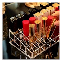 Porta Labiales Multi Espacios de Acrilico para 36 Unidades Y+Ligas Regalo