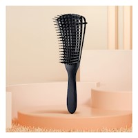 Peine Ergonomico Desenredante Negro para Cabello Mujer Y+Ligas Regalo