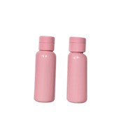 Juego de Envases Portatiles 7 Piezas Color Rosado para Transporte Seguro y Facil Y+Papel Regalo