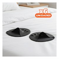 Pack6 Soporte de Talon un Par Negro Faciles de Colocar y Retirar Y+Regalo Sticker