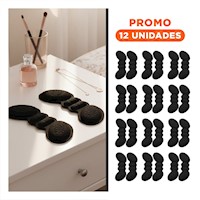 Pack12 Fundas de Talon Negro Adhesivo que Evita Rozaduras y la Experiencia Y+Regalo Sticker