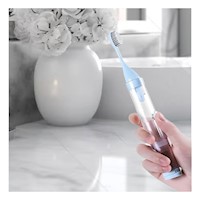 Combo Portatil de Limpieza Bucal con Cepillo de Color Azul Y+Ligas Regalo