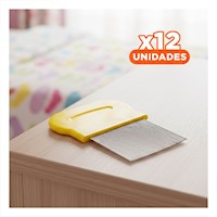 Pack12 Peineta Fina Amarillo para Piojos y Liendres Practica y Resistente