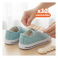 Pack12 Almohadilla de Talon Beige Adhesivo Resistente y Comoda para Uso Diario