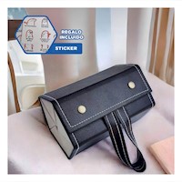 Caja Moderna de Lentes Negro Pentagono con Base Estable y Segura Y+Regalo Sticker