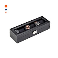 Exhibidor para 6 Relojes Negro de Uso Diario Completo Y+Papel Regalo