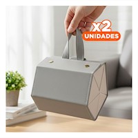 Pack2 Cristal Ovalado Doble Transparente 17,5x13,5cm para Hogar Elegante Y+Regalo Sticker