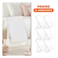 Pack6 Superficie Reflectante Rectangular Doble Vista 18x15cm Hogar
