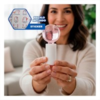 Masajeador Facial Globos de Hielo Par Rosado para Rutina Y+Regalo Sticker